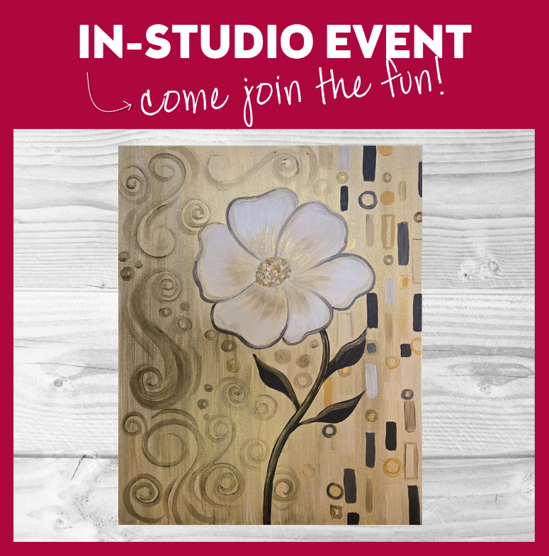 Klimt Style Golden Bloom